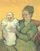 Vincent Van Gogh Mother Roulin wtih Her Baby (nn04) Spain oil painting artist